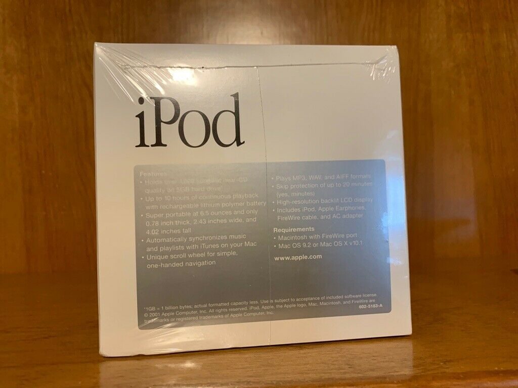 Новый Apple iPod 2001 года продают на eBay за 20 тыс. долларов