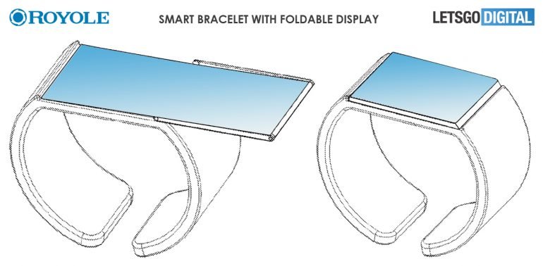 Компания Royole запатентовала «умные» часы и браслет с гибким экраном