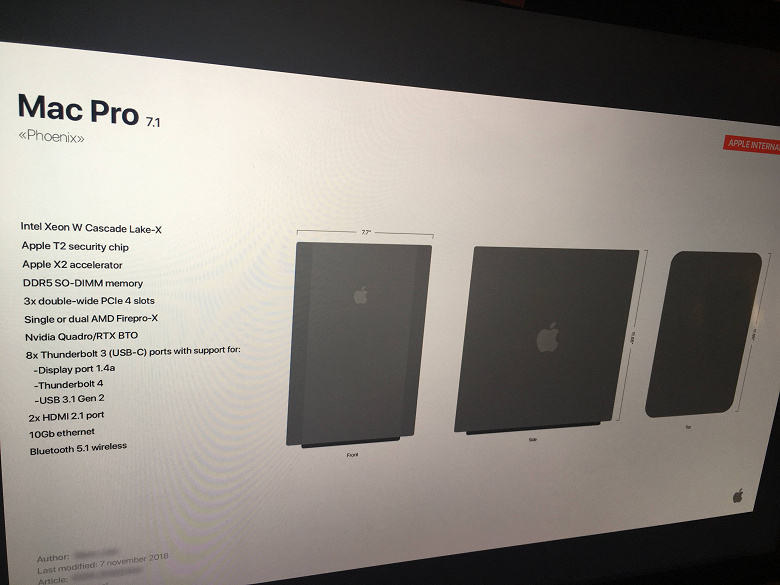 В Сети опубликовали изображения нового поколения Mac Pro