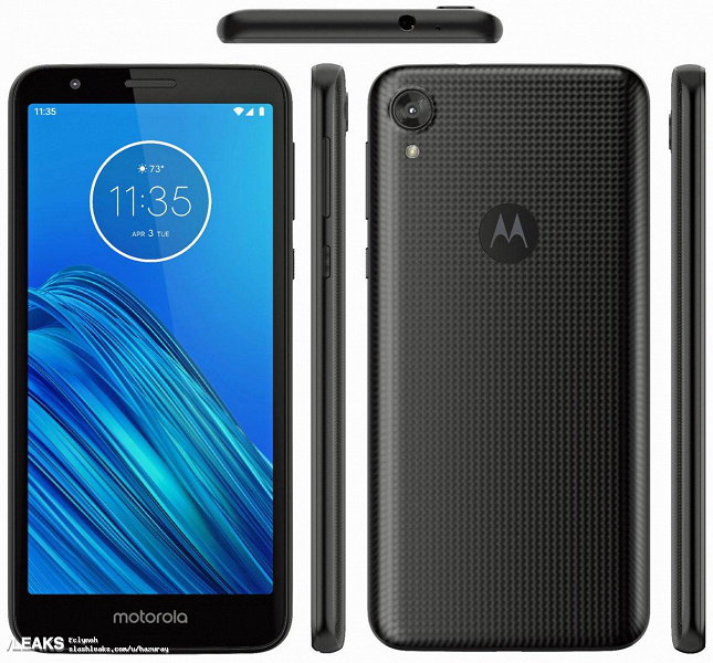 Смартфон Motorola Moto E6 представлен на официальном рендере
