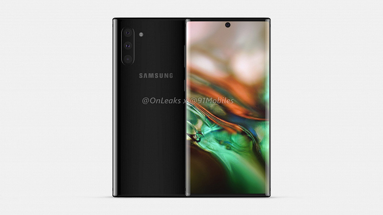 Дизайн Samsung Galaxy Note10 представлен на фото и видео