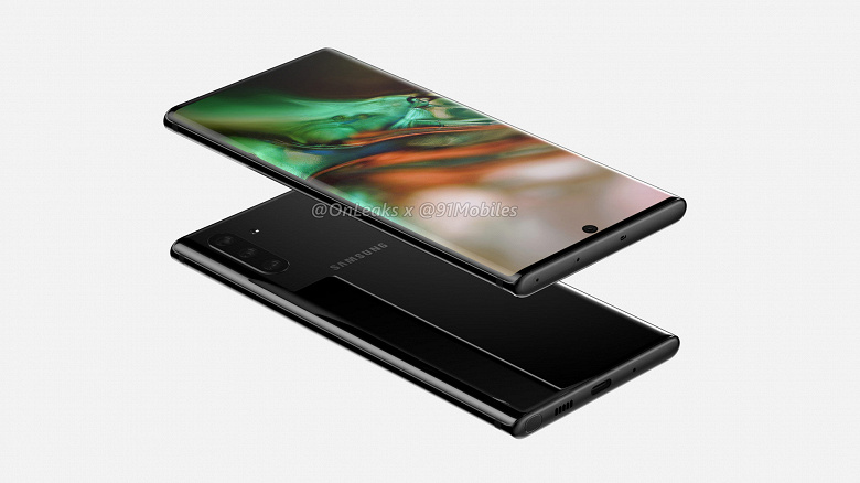 Дизайн Samsung Galaxy Note10 представлен на фото и видео