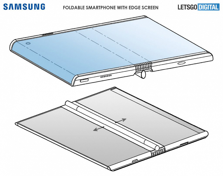 Новый складной смартфон Samsung Galaxy Fold показали на рендерах