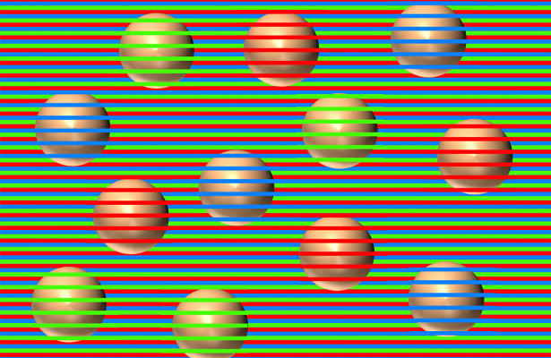 В Сети появилась новая оптическая иллюзия с шарами
