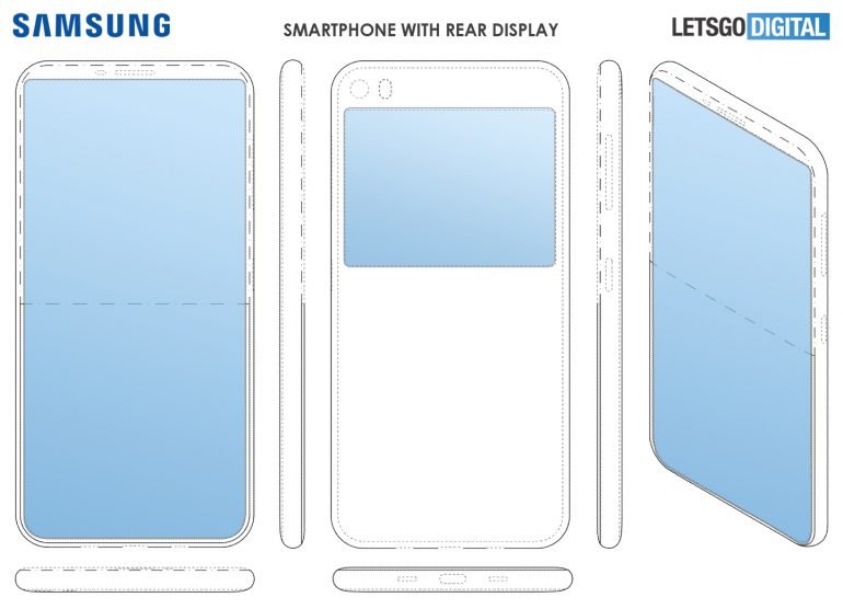 Samsung готовит смартфон с дополнительным экраном на задней панели