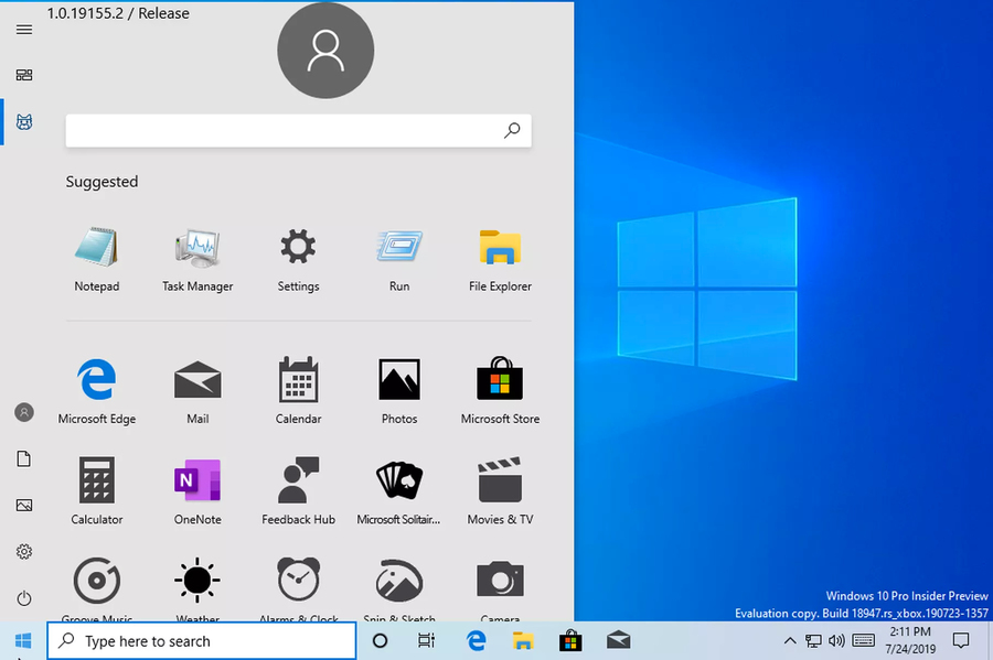 В Microsoft случайно показали новое меню «Пуск» в Windows 10
