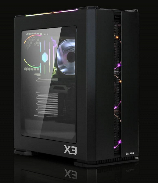 Корпус Zalman X3 для игрового ПК будет предложен в белом и чёрном цвете