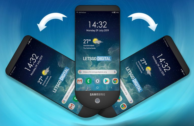 Samsung запатентовала смартфон со скрытыми дисплеями