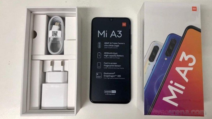 Появилась распаковка нового смартфона Xiaomi Mi A3