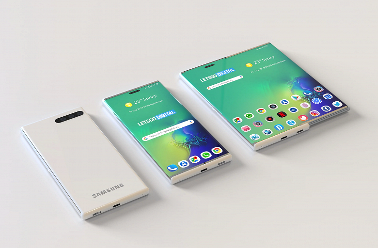 Samsung запатентовала очень необычный смартфон