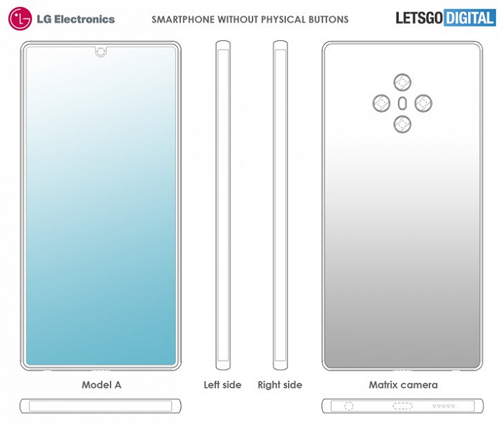 LG создает смартфоны без физических кнопок