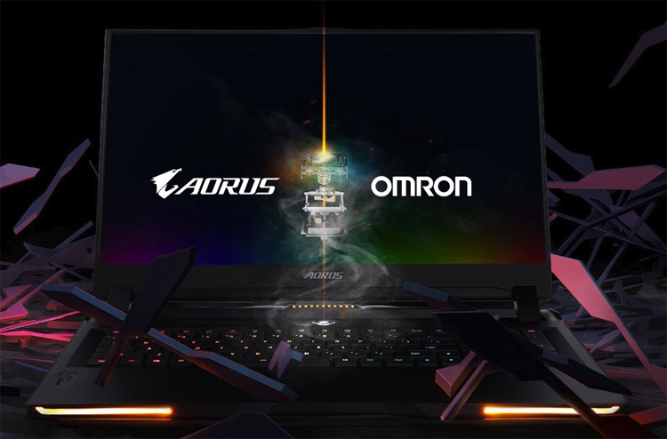 Игровой ноутбук Aorus получил клавиатуру с переключателями Omron