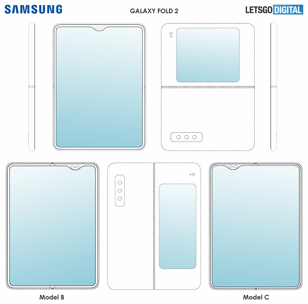 В Сети представили рендеры складного Samsung Galaxy Fold 2