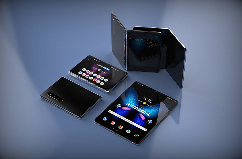 В Сети представили рендеры складного Samsung Galaxy Fold 2