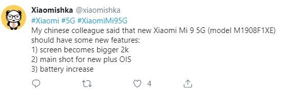 Xiaomi готовится к презентации смартфона Mi 9 с 5G