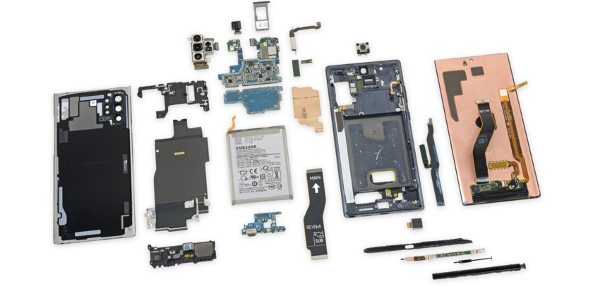 В iFixit оценили ремонтопригодность Samsung Galaxy Note10+ 5G