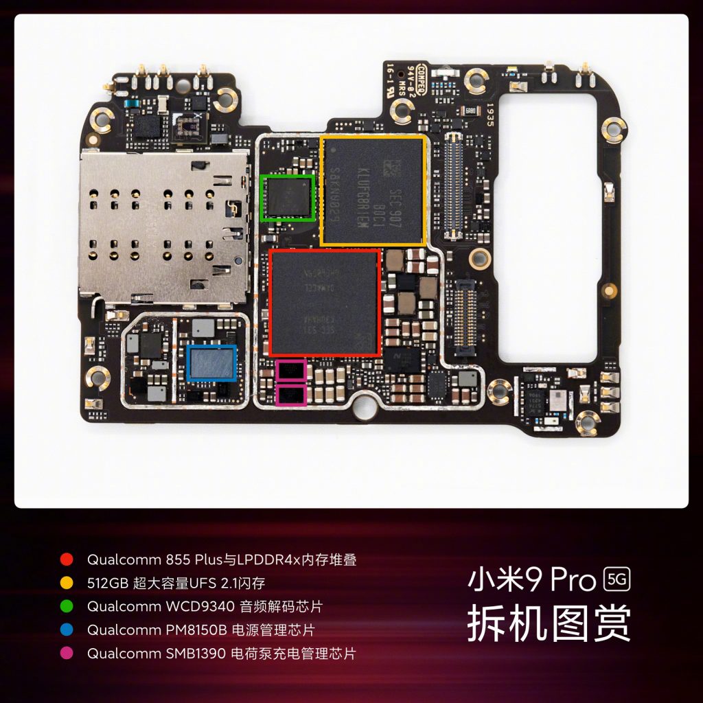 Xiaomi показала разобранный смартфон Mi 9 Pro 5G за $519