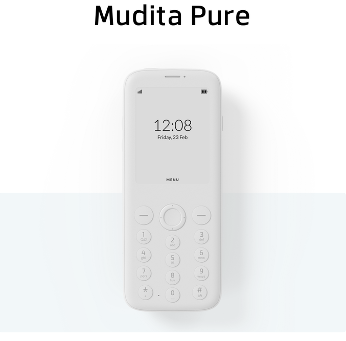 Представлен кнопочный телефон Mudita Pure с экраном e-ink за 20 тыс. рублей