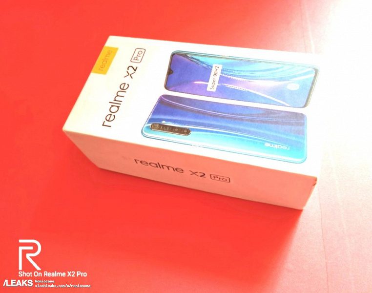 В Сети показали упаковку недорого смартфона Realme X2 Pro