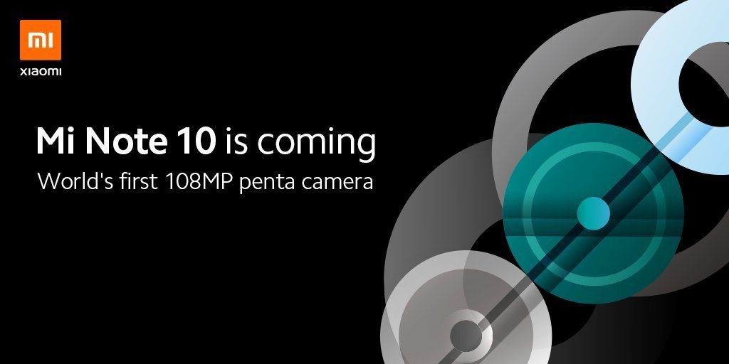 Xiaomi анонсировала смартфон Xiaomi Mi Note 10 с камерой на 108 Мп