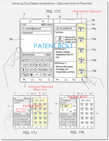 Samsung запатентовала смартфон в стиле Microsoft Surface Duo
