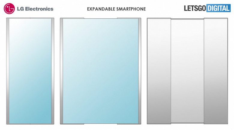 LG запатентовал необычный смартфон с раздвижным дисплеем