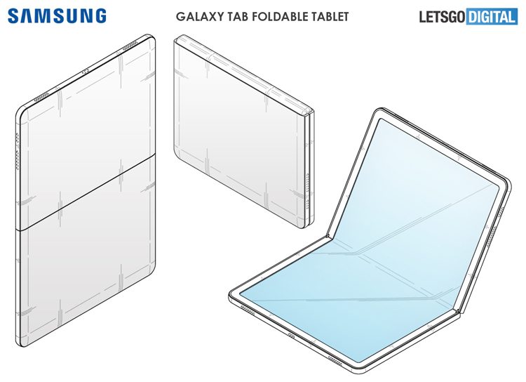 Samsung запатентовала планшет с гибким дисплеем