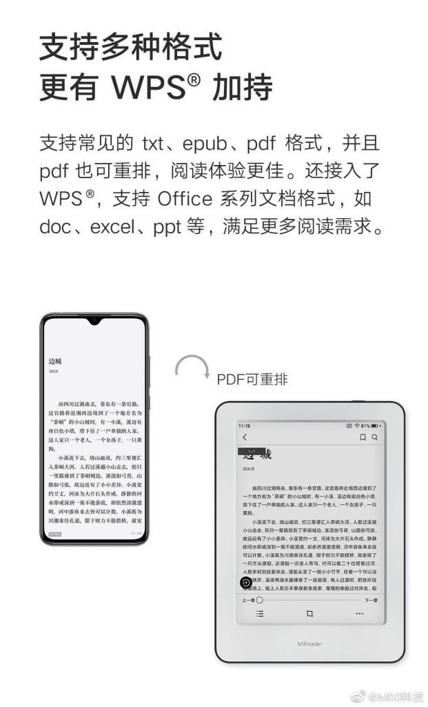 Xiaomi начала принимать заказы на электронную книгу Mi Reader