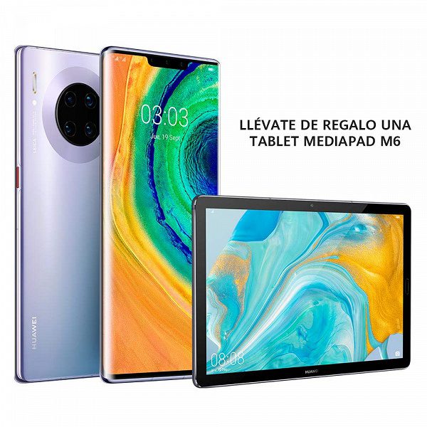Huawei Mate 30 Pro продают с 10-дюймовым MediaPad M6 в подарок