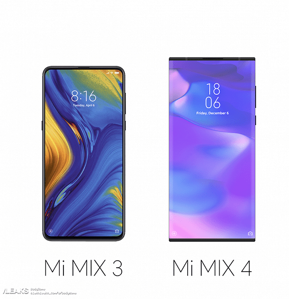 Xiaomi Mi Mix 4 очень похож на Mi Mix Alpha, но с одной особенностью
