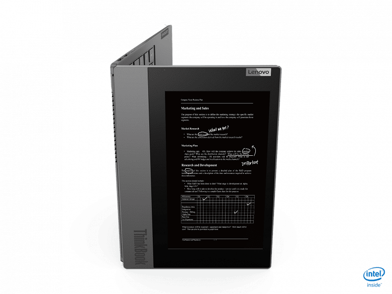 Ноутбук Lenovo ThinkBook Plus получил второй E Ink экран